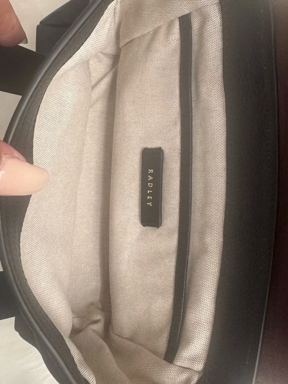Radley Black Leather Top-Handle Satchel